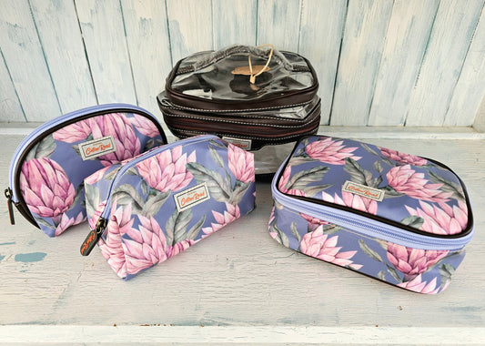 Vanity bag set - pink proteas