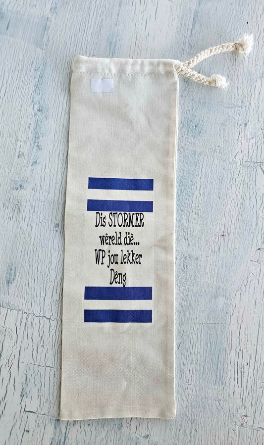 Bottle gift bag - WP jou lekker ding