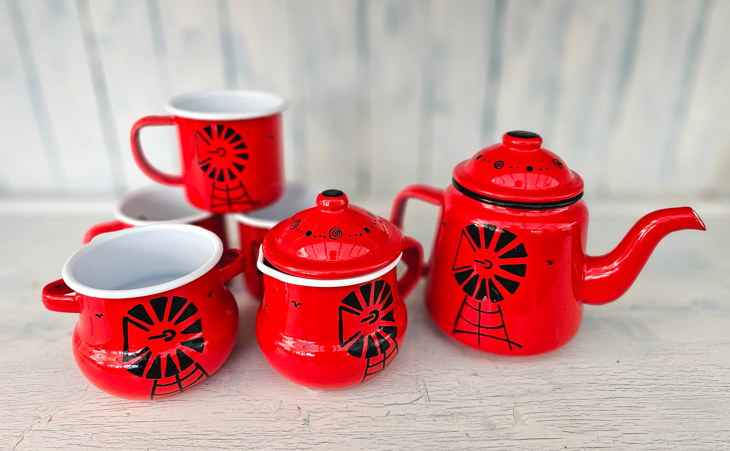 Camping Set - Hand painted in SA