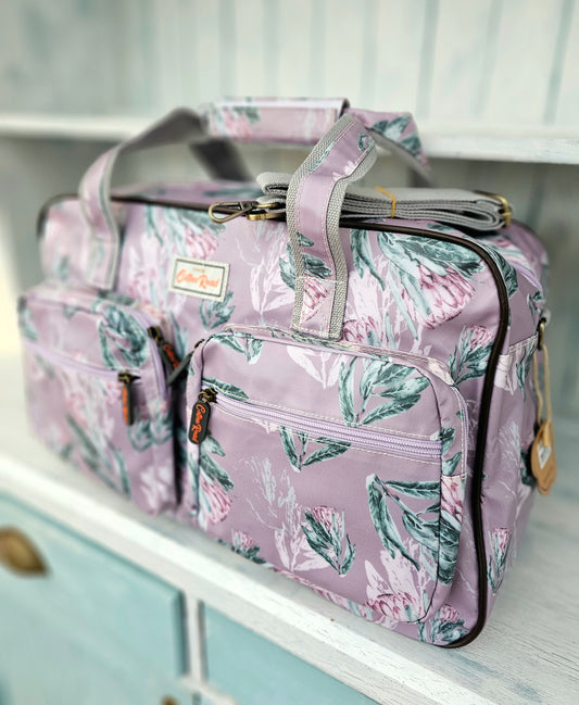 overnight bag - Protea purple