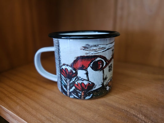Blik bekers - Camping mugs, Loof die Here