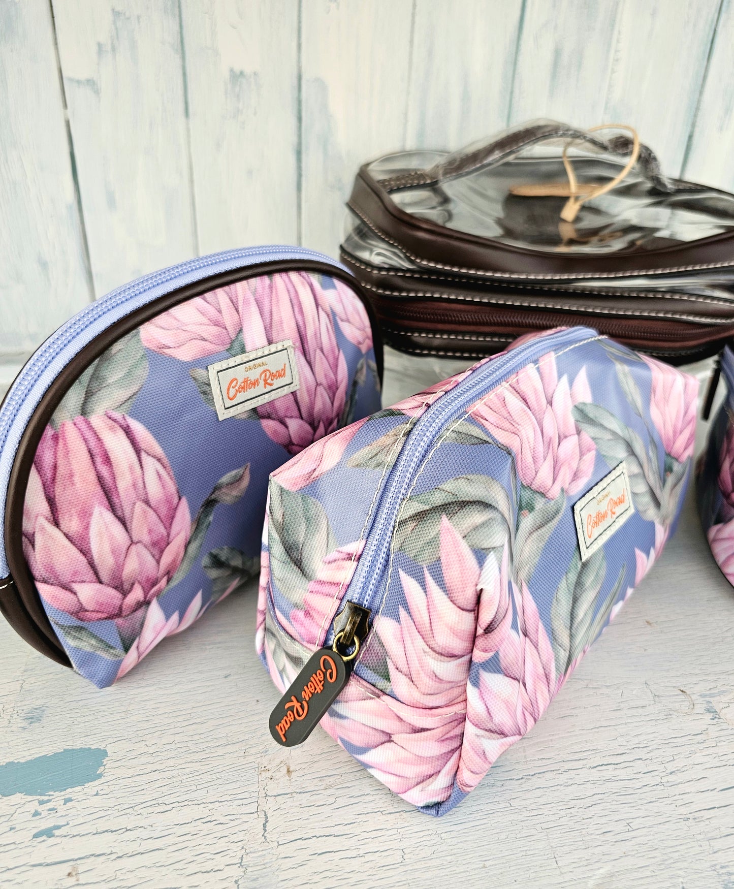 Vanity bag set - pink proteas