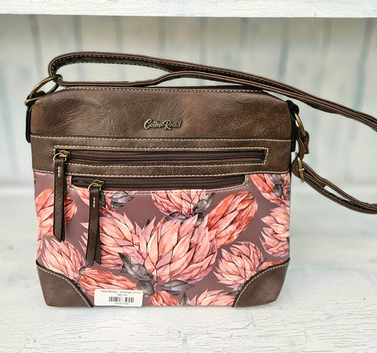 Handbag - orange protea