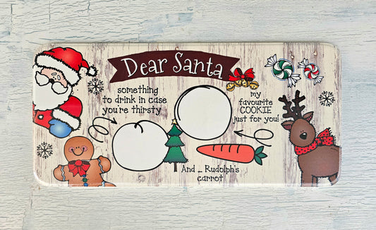 Dear Santa cookie board