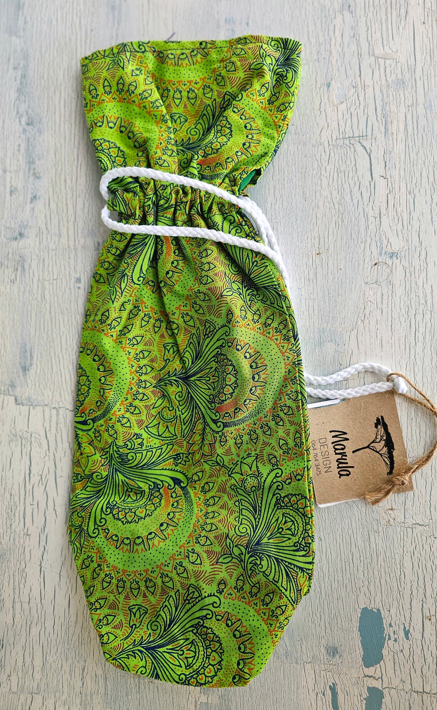 shweshwe Wine bag - multiple options