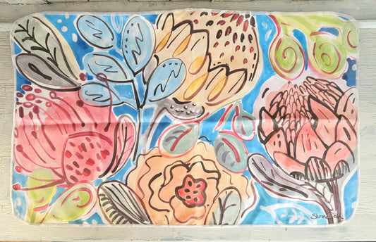 Micro fibre Kitchen Towel - Soft Proteas