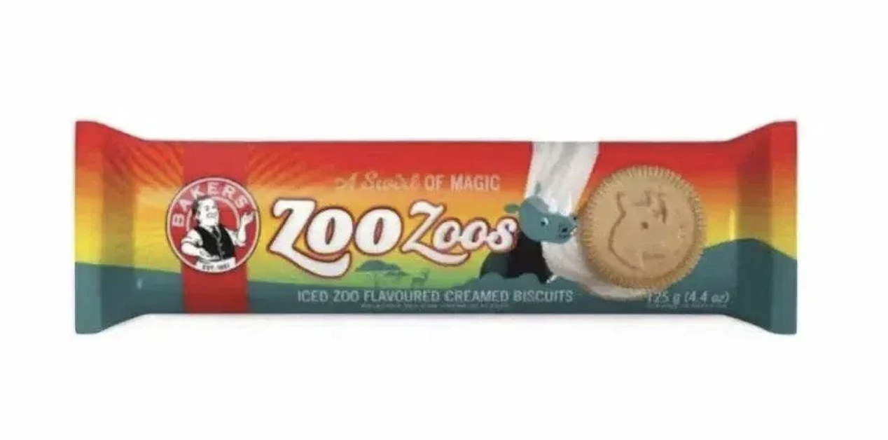 Bakers Zoo Zoos Cream Biscuits 125g